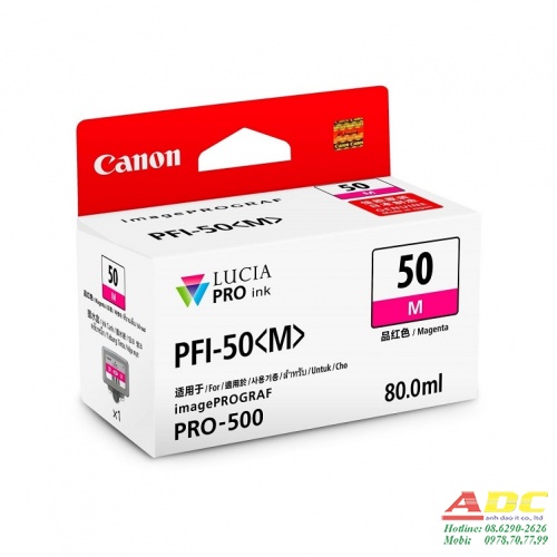 Mực in Canon PFI-50 Magenta Ink Cartridge (0536C001AA)